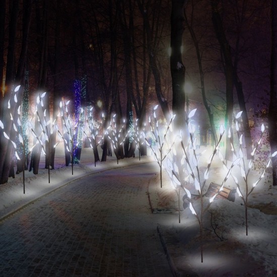 3PCS LED Solar Powered Lawn Light Tree Branches Ground Lamp Outdoor Garden Yard Lighting Decoration 3PCS LED Solar Powered Lawn Light Tree Branches Ground Lamp Outdoor Garden Yard Lighting Decoration