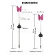 3PCS Solar Powered Butterfly LED Lawn Light Stake Garden Yard Outdoor Landscape Lamp Decor 3PCS Solar Powered Butterfly LED Lawn Light Stake Garden Yard Outdoor Landscape Lamp Decor