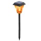 3W Solar Powered 12 LED Flame Lawn Light Outdoor Waterproof IP65 Garden Path Torch Lamp