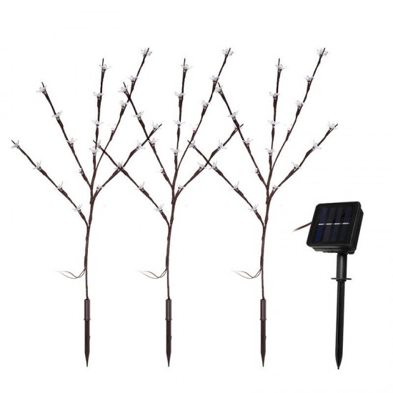 3pcs 8 Modes Solar Garden Decor Light Outdoor Cherry Blossom Landscape Pathway Light 3pcs 8 Modes Solar Garden Decor Light Outdoor Cherry Blossom Landscape Pathway Light