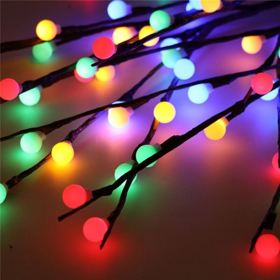 3pcs Solar Garden Light Outdoor Decor Tree Ball Lawn Yard Path Lamp Christmas Decorations Lights