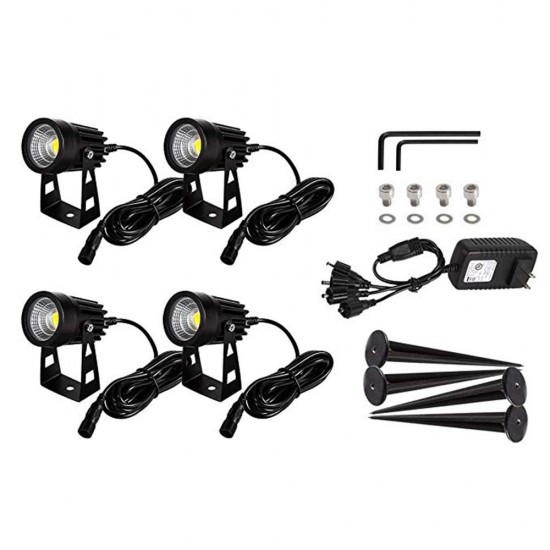 4 in 1 COB LED Outdoor Landscape Spot Flood Light AC85-265V Waterproof for Lawn Pathway 4 in 1 COB LED Outdoor Landscape Spot Flood Light AC85-265V Waterproof for Lawn Pathway