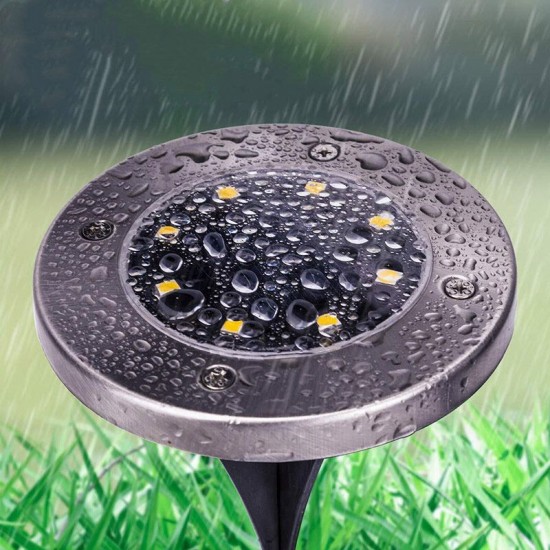 4/8/12/16 LEDs Solar Lawn Light IP65 Outdoor Path Courtyard Recessed Lawn Lamp