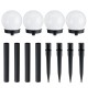 4PCS LED Solar Ball Lamp Garden Outdoor Patio Lawn Yard Light with Ground Spike
