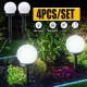 4PCS LED Solar Ball Lamp Garden Outdoor Patio Lawn Yard Light with Ground Spike