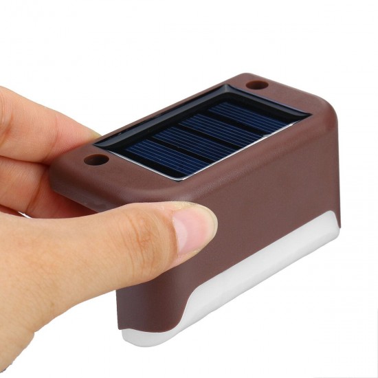 4PCS LED Solar Path Stair Lamp Outdoor Waterproof Wall Lawn Light for Garden Home 4PCS LED Solar Path Stair Lamp Outdoor Waterproof Wall Lawn Light for Garden Home