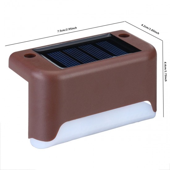 4PCS LED Solar Path Stair Lamp Outdoor Waterproof Wall Lawn Light for Garden Home 4PCS LED Solar Path Stair Lamp Outdoor Waterproof Wall Lawn Light for Garden Home