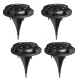 4PCS LED Solar Powered Ground Lawn Light Garden Pathway Outdoor Aisle Lamp Waterproof