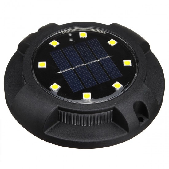 4PCS LED Solar Powered Ground Lawn Light Garden Pathway Outdoor Aisle Lamp Waterproof