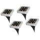 4PCS Solar Powered LED Lawn Light Square Buried Inground Recessed Lamp for Garden Outdoor Deck Path 4PCS Solar Powered LED Lawn Light Square Buried Inground Recessed Lamp for Garden Outdoor Deck Path