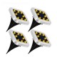 4PCS Solar Powered LED Lawn Light Square Buried Inground Recessed Lamp for Garden Outdoor Deck Path 4PCS Solar Powered LED Lawn Light Square Buried Inground Recessed Lamp for Garden Outdoor Deck Path