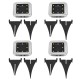 4PCS Solar Powered LED Lawn Light Square Buried Inground Recessed Lamp for Garden Outdoor Deck Path 4PCS Solar Powered LED Lawn Light Square Buried Inground Recessed Lamp for Garden Outdoor Deck Path