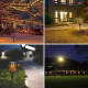 4PCS Waterproof Solar Powered LED Landscape Lamp Flickering Lawn Light for Outdoor Garden Path 4PCS Waterproof Solar Powered LED Landscape Lamp Flickering Lawn Light for Outdoor Garden Path