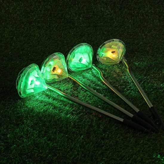 4Packs Solar Garden Lights Outdoor LED Solar Powered Pathway Lights Stainless Steel Landscape Lighting for Lawn Patio Yard Walkway Driveway 4Packs Solar Garden Lights Outdoor LED Solar Powered Pathway Lights Stainless Steel Landscape Lighting for Lawn Patio Yard Walkway Driveway
