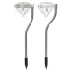 4Packs Solar Garden Lights Outdoor LED Solar Powered Pathway Lights Stainless Steel Landscape Lighting for Lawn Patio Yard Walkway Driveway 4Packs Solar Garden Lights Outdoor LED Solar Powered Pathway Lights Stainless Steel Landscape Lighting for Lawn Patio Yard Walkway Driveway