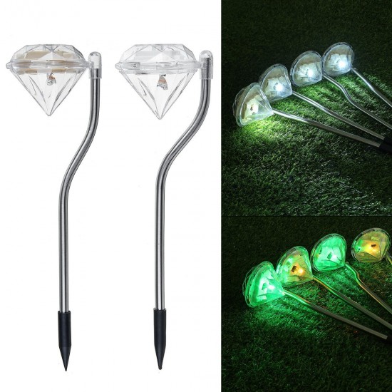 4Packs Solar Garden Lights Outdoor LED Solar Powered Pathway Lights Stainless Steel Landscape Lighting for Lawn Patio Yard Walkway Driveway