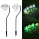 4Packs Solar Garden Lights Outdoor LED Solar Powered Pathway Lights Stainless Steel Landscape Lighting for Lawn Patio Yard Walkway Driveway