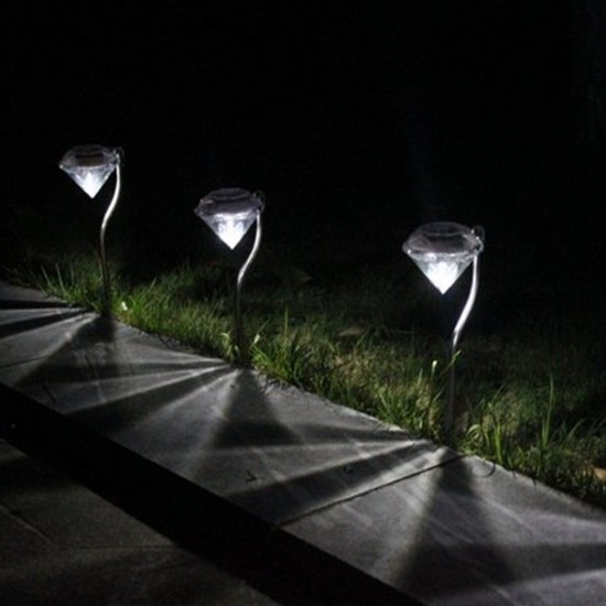 4pcs Solar Diamond Shape Lawn Lamp Outdoor Garden LED Waterproof Decorative Lamp Christmas Decorations Lights 4pcs Solar Diamond Shape Lawn Lamp Outdoor Garden LED Waterproof Decorative Lamp Christmas Decorations Lights
