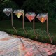 4pcs Solar Diamond Shape Lawn Lamp Outdoor Garden LED Waterproof Decorative Lamp Christmas Decorations Lights 4pcs Solar Diamond Shape Lawn Lamp Outdoor Garden LED Waterproof Decorative Lamp Christmas Decorations Lights