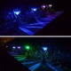 4pcs Solar Diamond Shape Lawn Lamp Outdoor Garden LED Waterproof Decorative Lamp Christmas Decorations Lights