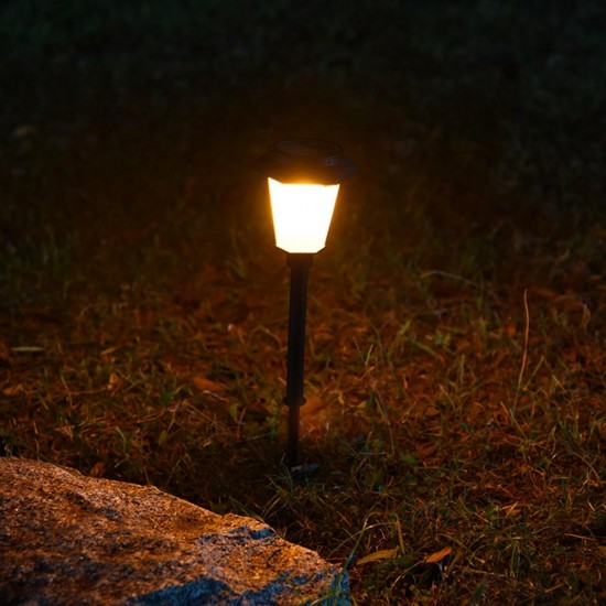 4pcs Solar Power LED Lawn Light Flickering Flame Outdoor Garden Yard Landscape Lamp