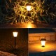 4pcs Solar Power LED Lawn Light Flickering Flame Outdoor Garden Yard Landscape Lamp