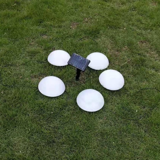 5 LED Lawn Lights Hemisphere Solar Powered Outdoor Lighting Garden Decoration 5 LED Lawn Lights Hemisphere Solar Powered Outdoor Lighting Garden Decoration