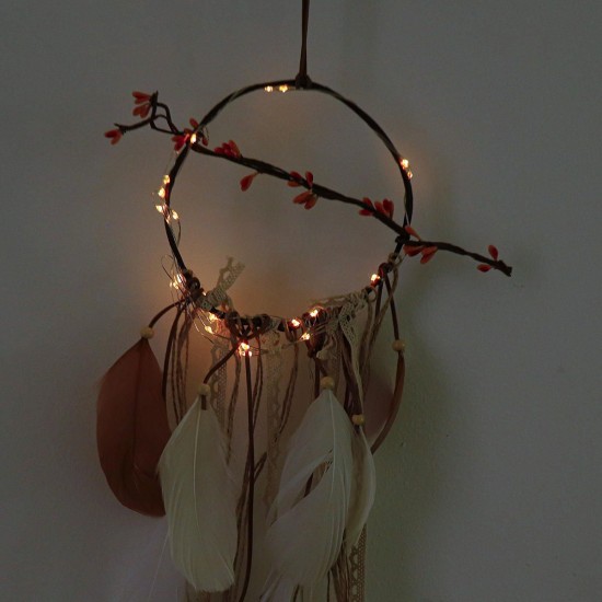 55cm Dream Catcher LED Light Creative Feather Crafts Bedroom Living Room Decor 55cm Dream Catcher LED Light Creative Feather Crafts Bedroom Living Room Decor