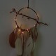 55cm Dream Catcher LED Light Creative Feather Crafts Bedroom Living Room Decor