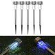 5Pcs Automatic Light Control Switch IP65 Waterproof Solar Path Colorful Lights Outdoor Garden Landscape Decoration Light for Yard Patio Lawn Pathways Night Lights