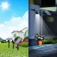 5W 2 in 1 Solar Powered LED Light-controlled Lawn Lights Outdoor Waterproof Yard Wall Landscape Lamps