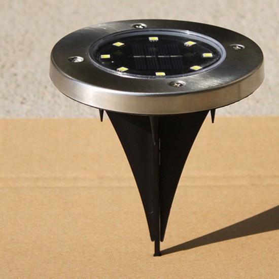 8 LEDs Solar Buried Light Waterproof Lawn Ground Lamp White/Warm Light 8 LEDs Solar Buried Light Waterproof Lawn Ground Lamp White/Warm Light