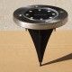 8 LEDs Solar Buried Light Waterproof Lawn Ground Lamp White/Warm Light