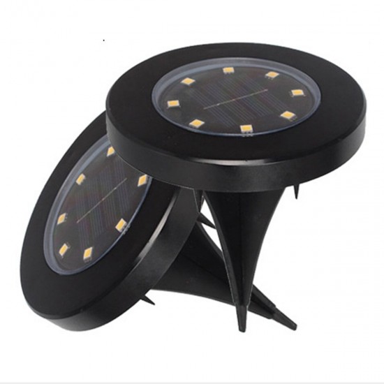 8 LEDs Solar Buried Light Waterproof Lawn Ground Lamp White/Warm Light 8 LEDs Solar Buried Light Waterproof Lawn Ground Lamp White/Warm Light