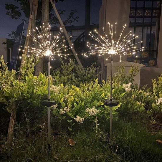 90/120/150 LED Solar Lamp Starburst Fairy String Light Outdoor Garden