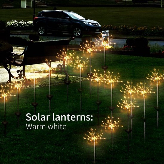 [90/120/150 LEDs] 1/2Pcs Solar Light Outdoor Waterproof Solar Garden Light Lawn Lawn Lights Landscape Lamp Christmas Light