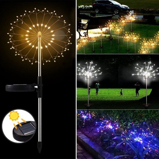 [90/120/150 LEDs] 1/2Pcs Solar Light Outdoor Waterproof Solar Garden Light Lawn Lawn Lights Landscape Lamp Christmas Light