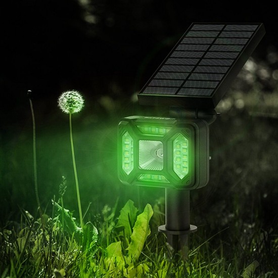 BW-OLT5 RGB+Warm White Solar Lawn Light Landscape Lamp IP44 Waterproof Dual Lighting Mode Garden Holiday Christmas Decorations Lights