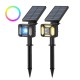 BW-OLT5 RGB+Warm White Solar Lawn Light Landscape Lamp IP44 Waterproof Dual Lighting Mode Garden Holiday Christmas Decorations Lights BW-OLT5 RGB+Warm White Solar Lawn Light Landscape Lamp IP44 Waterproof Dual Lighting Mode Garden Holiday Christmas Decorations Lights