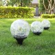 Crackle Ball-shaped LED Solar Lights Lawn Light Christmas Outdoor Ground Lamp Garden Decorations Lights