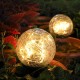 Crackle Ball-shaped LED Solar Lights Lawn Light Christmas Outdoor Ground Lamp Garden Decorations Lights Crackle Ball-shaped LED Solar Lights Lawn Light Christmas Outdoor Ground Lamp Garden Decorations Lights
