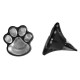 LED Cat Claw Print Solar Lawn Lights Dog Cat Puppy Animal Garden Lights Lamp for Pathway Lawn Yard Outdoor Decorations