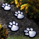 LED Cat Claw Print Solar Lawn Lights Dog Cat Puppy Animal Garden Lights Lamp for Pathway Lawn Yard Outdoor Decorations