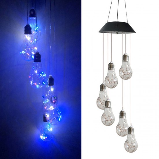 LED Light Solar Light Wind Chime Color Changing Garden Copper Bulb LED Light Solar Light Wind Chime Color Changing Garden Copper Bulb