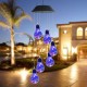 LED Light Solar Light Wind Chime Color Changing Garden Copper Bulb