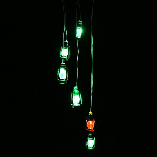 LED Light Solar Light Wind Chime Color Changing Garden Kerosene Bottle
