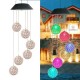 LED Light Solar Light Wind Chime Color Changing Garden Rattan Ball LED Light Solar Light Wind Chime Color Changing Garden Rattan Ball