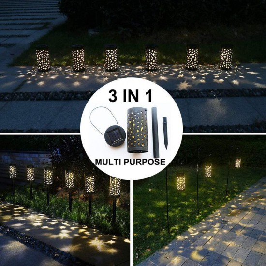 LED Lights Landscape Lawn Park Party Solar Lamp Lantern Pathway Decoration Night Lighting Multifunction Outdoor Garden Patio