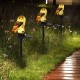 LED Owl Solar Powered Garden Light Resin Statue Lamp Outdoor Ornament Lawn