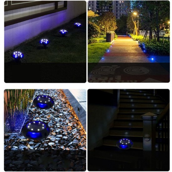 LED Solar Disk Buried Lawn Light Outdoor Garden Under Ground Waterproof Patio Lamp LED Solar Disk Buried Lawn Light Outdoor Garden Under Ground Waterproof Patio Lamp